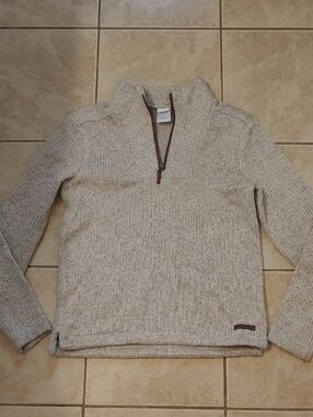 Cinch Heather 1/4 Zip Pullover Knit Sweater Men's Size S